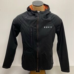 RONIX Wakeboard Neo Black Mens M? Wet/Dry Hooded Riding Jacket Microfiber Lining